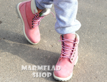 Розовые Timberland Boots на меху