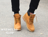 Рыжие Timberland Boots на меху